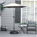 Miniatyrbillede 2 af 7: Rootz Parasol Stand - Parasol Holder - Parasol Base - Paraply Stand - Vejrbestandig - Fyldbar - Sort - Ø55 x 38H cm