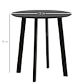 Miniatyrbillede 3 af 7: Rootz 2 pers. spisebord - Køkkenbord - Bistrobord - Elegant & Stabilt - Ø72cm x 75cm