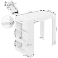 Miniatyrbillede 3 af 9: Rootz multifunktionelt barbord - Opbevaringsbord - Spisebord - Rummelig overflade - Integreret opbevaring - Robust konstruktion - 100cm x 100cm x 50cm