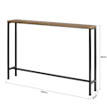 Miniatyrbild 7 av 11: Rootz Vintage Console Bord - Hallbord - Sideboard - MDF och metall - Robust, utrymmesbesparande, Non-Wobble Design - 120cm x 65cm x 20cm
