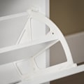Miniatyrbillede 8 af 9: Rootz Skoskab med 6 klapper - Skovipper - Skokommode - Alsidig opbevaring - Pladsbesparende design - Nem montering - Hvid - 115 cm x 112 cm x 30 cm
