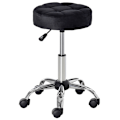Miniatyrbild 1 av 10: Rootz Salon Pall - Vridbar pall - Sammetsöverdrag - 360 graders hjul - Justerbar i höjdled - 35cm x 49-61cm - Elegant design