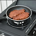 Miniatyrbillede 5 af 7: Rootz Gasgrill - Bbq Trolley med 3 brændere - 1 sidebrænder - Trykreducer - Slangerskab - Multifunktion - Stål - Sort - 110 x 50 x 100 cm