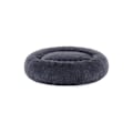 Miniatyrbillede 1 af 9: Rootz Fluffy Hundeseng - Dyreseng - Donutpude - Plysstof - PP Bomuld - 90 cm x 20 cm - Mørkegrå - 2,1 kg