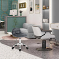 Miniatyrbillede 7 af 7: Rootz Velvet kontorstol - Justerbar skrivebordsstol - Ergonomisk drejestol - Komfortabel, fleksibel, ergonomisk design - 56,5 cm-68 cm x 38 cm x 31 cm
