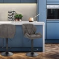 Miniatyrbild 2 av 10: Rootz Barstolsset - Bänkpallar - Snurrstolar - Ergonomisk design, hållbar konstruktion, golvskydd - konstläder - 94cm-116cm x 50cm x 40cm