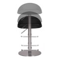 Pikkukuva 3 / 6: Rootz Durable M1 Barstool ruostumaton musta tuoli nykyaikainen jakkara säädettävä design baarijakkara on käännettävissä