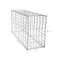 Miniatyrbild 3 av 7: Rootz Stone Gabion - Rektangulär Gabion - Gabion Wall - Gabion Basket - Gabion Stödmur - Gabion Struktur - Dekorativ Gabion - Silver - 100 x 50 x 30 c