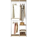 Miniatyrbillede 4 af 8: Rootz multifunktionelt tøjstativ - Organizer - Garderobestativ - Rigelig opbevaring, Alsidig placering, Holdbar konstruktion - 90 cm x 40 cm x 204,5 c