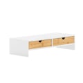 Miniatyrbillede 1 af 9: Rootz Monitor Stand Riser - Computerstativ - Desk Organizer - MDF-materiale - 47cm x 11cm x 18cm - Perfekt højde - Pladsbesparende