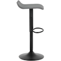 Miniatyrbild 7 av 9: Rootz Ergonomic Barstol i konstläder - Justerbar i höjdled - 360° vridbar - Köksbänkspall - 38,5 cm x 39 cm - Svart/Grå