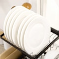 Miniatyrbillede 4 af 7: Rootz 2 Level Black Dish Drainer - Tørstativ - Dish Organizer - Modular Design - 93 cm x 30 cm x 52,5 cm stål