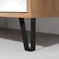 Miniatyrbillede 7 af 8: Rootz Touch Lowboard - TV Stand - Media Unit - Entertainment Center - Storage Console - Display Shelf - Artisan Oak/White - 183x56x40 cm