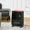 Miniatyrbillede 5 af 5: Rootz Heater - Heater Electric - 2 In 1 Fan Heater - Heater Med Fjernbetjening - 2000W Med GS ABS - Sort - 33 X 21 X 49,5 Cm