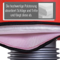 Miniatyrbild 6 av 11: Rootz stående boxsäck - svart, röd - pu, plast - 14,17 cm x 14,17 cm x 31,5 cm