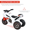 Pikkukuva 5 / 11: Rootz Ride-On lasten - Wit - Pp, Staal - 29,13 cm x 15,35 cm x 18,89 cm