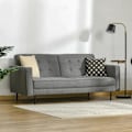 Miniatyrbillede 7 af 8: Rootz Sovesofa - 3-personers sovesofa - Bomuldsstof - MDF - Skum - Hjem - Stue - Grå - 187 cm x 91 cm x 85 cm