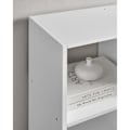 Miniatyrbillede 7 af 8: Rootz Reol - Reol med 10 rum - Bogreol - Åben reol - Display reol - Hjemmekontor reol - Spånplade - Hvid - 30 x 65,5 x 161,5 cm (D x B x H)