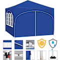 Pikkukuva 7 / 8: Rootz Ultimate Outdoor Gazebo - Säänkestävä paviljonki - Perheteltta - Vahva teräsrakenne - UV-suoja - Helppo asennus - 3x3m