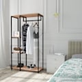 Miniatyrbillede 2 af 7: Rootz multifunktionelt tøjstativ - Organizer - Garderobestativ - Rigelig opbevaring - Holdbar og stabil - Nem montering - 90 cm x 40 cm x 167 cm