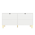 Miniatyrbild 11 av 11: Rootz White Sideboard - Buffet Cabinet - Lagringsenhet - Elegant design, enkel rengöring, MDF, 152 cm x 40 cm x 75 cm
