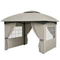 Pikkukuva 1 / 11: Rootz Garden Gazebo Beer -teltta - Ulkopako - Patio Canopy - UV -suoja - 3,35m x 3,35m x 2,85m