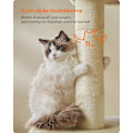 Pikkukuva 5 / 8: Rootz Cat -raapimistolppa - Beige - Lastulevy Pehmo - Sisalköysi - Suuri 68 cm x 48 cm x 101 cm - Tukeva - 14,3 kg - 3 lelua - Kaatumisenesto - Helppo