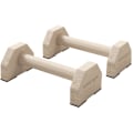 Miniatyrbild 1 av 10: Rootz bokträ push-up barer - träningshandtag - träningshållare - stöder upp till 120 kg - 30 cm x 13 cm x 10 cm