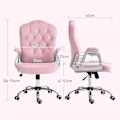 Miniatyrbillede 3 af 10: Rootz Ergonomic Office Chair - Skrivebordsstol - Drejestol - Fløjlsstof - Ekstra tyk polstring - Liggende funktion - 61cm x 61cm x 104-114cm