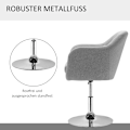 Miniatyrbillede 7 af 10: Rootz Arbejdsstol - Drejestol - Skrankestol - Barstol - Højdejusterbar - 360° drejelig - Maksimal komfort - 60W x 60D x 79-91H cm - Linnedlignende pol