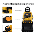Miniatyrbild 4 av 9: Rootz 3-i-1 Trettraktor - Ride-On Bulldozer Digger Traktor - Dravagn - Lek Bygglastbil - PP Plast - Gul - 80 cm x 26,5 cm x 39 cm