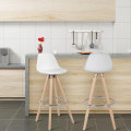 Miniatyrbild 2 av 10: Rootz Designer Bar Chair - Modern barstol - Snygg diskstol - Bekväm, hållbar, lätt att underhålla - Trä, konstläder, metall - 96,5 cm x 38,5 cm x 33 c