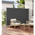 Miniatyrbillede 3 af 7: Rootz Sidefortelt - Udendørsskærm - Solskærm - 200x300cm - Antracitfarve - Holdbart stål - UV-resistent - 8,9 kg - 220g/m² polyester