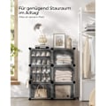 Miniatyrbillede 3 af 10: Rootz 9 Cube Storage Organizer - Sort - ABS-plastik - Stålramme - Rummelige rum - Nem montering - 32cm x 124cm x 94cm