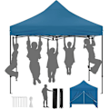Miniatyrbillede 1 af 9: Rootz Folding Havepavillon - Udendørs Pavillon - Pop Up Baldakin - UV-beskyttelse - 289 cm x 330 cm x 289 cm