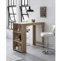 Pikkukuva 5 / 7: Rootz Sonoma 120 x 107,5 x 60 cm Baaripöytä Puinen keittiön pöytä - Baaritiski integroidulla hyllyllä - Bar Bistro Pöytäkeittiö Suorakulmainen - Juhla