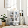 Miniatyrbillede 2 af 11: Rootz 8 stykker sko rack - Stackable skobokse - Modulær skoarrangør - Støvbeskyttelse - 28 x 36 x 21 cm