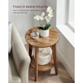 Miniatyrbillede 7 af 9: Rootz honningbrun spånplade sidebord - endebord - sengebord - 90 kg Kapacitet - 40 cm x 50 cm - 4,1 kg