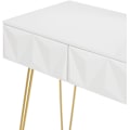 Miniatyrbillede 9 af 9: Rootz Elegant sminkebordssæt - Sminkebord - Makeup skrivebord - Stabilt og holdbart - Effektiv opbevaring - Luksuriøs komfort - 100 cm x 79 cm x 40 cm