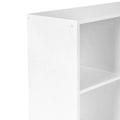 Miniatyrbillede 4 af 4: Rootz Simple Hylde med 8 rum - Flydende hylde - Væghylde - Træhylde - Industriel hylde - Opbevaringshylde - Spånplade - Hvid - 65,5 x 30 x 129,5 cm (B