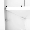 Miniatyrbillede 6 af 8: Rootz badeværelsesskab - Opbevaringsskab - Hygiejneorganisering - Hvid MDF - 60 cm x 20 cm x 70 cm - Åbent rum - Justerbar hylde - Forkromede knopper