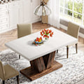 Miniatyrbillede 5 af 6: Rootz Spisebord - Rustikt Bord - Kompakt Bord - Robust design -120 cm Bredde x 80 cm Dybde x 76 cm Højde
