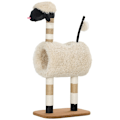 Miniatyrbild 1 av 10: Rootz Cat Tree Skrapstolpe - Design med svart nosad får - Tunnel och lekbollar - Enkel montering - Spånskiva och plysch - 48 cm x 34 cm x 98 cm