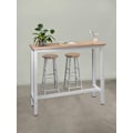 Miniatyrbillede 2 af 8: Rootz Modern Barbord og Taburet Sæt - Pub Bord Sæt - Bord i bordhøjde - Holdbart, Ridsefast, Nem Vedligeholdelse - Stålstel, MDF bord - 120 cm x 40 cm