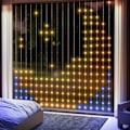 Miniatyrbillede 2 af 11: Rootz -gardin med 400 LED -lys - strenglamper - Dynamisk belysning - Musiksynkronisering - Wi -Fi -kontrol - 300 cm x 300 cm