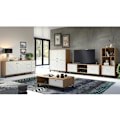 Miniatyrbillede 5 af 8: Rootz Touch Lowboard - TV Stand - Media Unit - Entertainment Center - Storage Console - Display Shelf - Artisan Oak/White - 183x56x40 cm