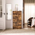 Miniatyrbillede 7 af 8: Rootz Skoskab - Organizer - 3 hængslede døre - Brun - Forarbejdet træ - 60 x 24 x 120 cm