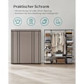 Miniatyrbillede 3 af 8: Rootz stofskab - Garderobeskabe - Opbevaringsenhed - Ikke-vævet stof - Metalrør - PP plastikforbindelse - Taupe - 45cm x 150cm x 175cm