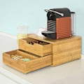 Miniatyrbild 7 av 9: Rootz kaffemaskinställ & kaffekapselkapsel tepåsar Boxhållare Organizer med 2 lådor