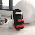 Miniatyrbillede 4 af 7: Rootz - Kick Pad - Boksesæk - Muay Thai - Kick Boxing - Imiteret lædercover - 0,4 kg - Kunstlæder - Sort - Rød - Hvid - 38 x 20 x 18 Cm